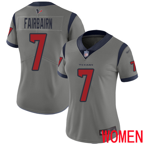 Houston Texans Limited Gray Women Ka imi Fairbairn Jersey NFL Football #7 Inverted Legend->youth nfl jersey->Youth Jersey